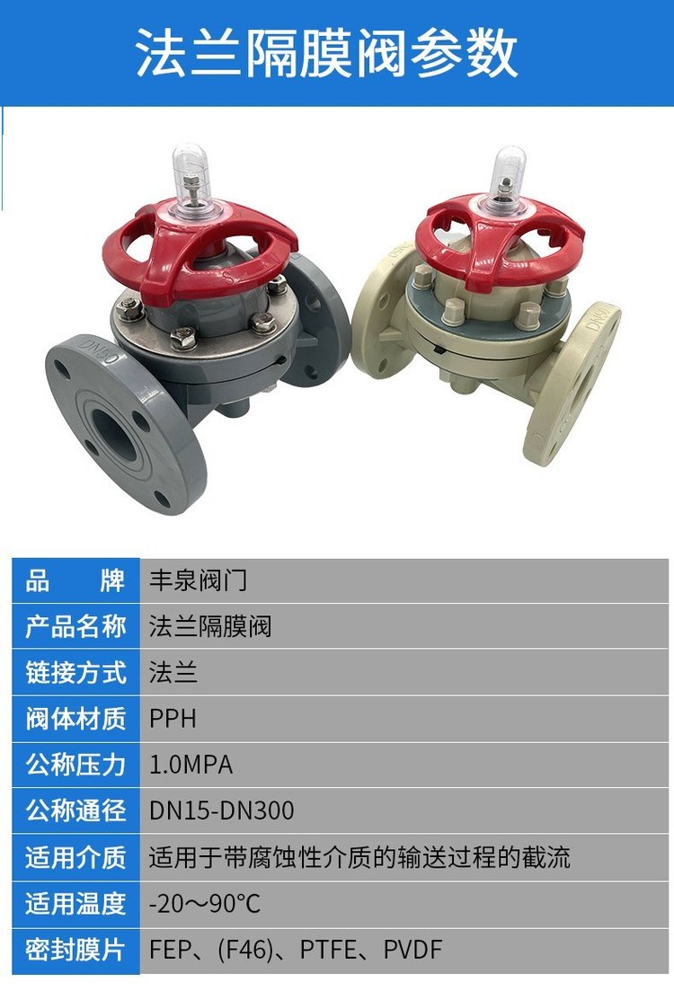 PPH隔膜閥 塑料法蘭耐腐蝕閥門(mén)與PP耐酸堿隔離閥廠(chǎng)家的全面解析